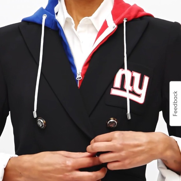 Veronica Beard x NFL Dickey Jacket Double-Breasted size 4 no hoodie‼️ - Picture 4 of 5